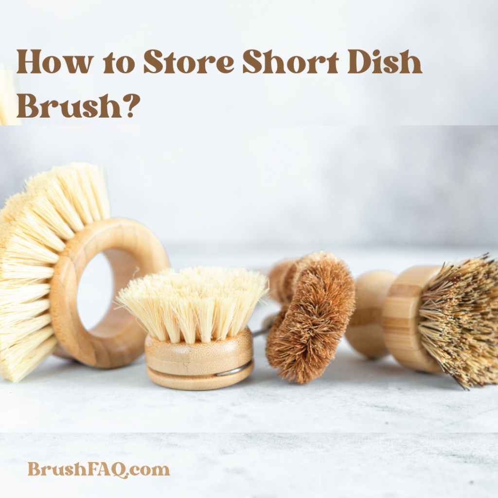 How to store dish brush