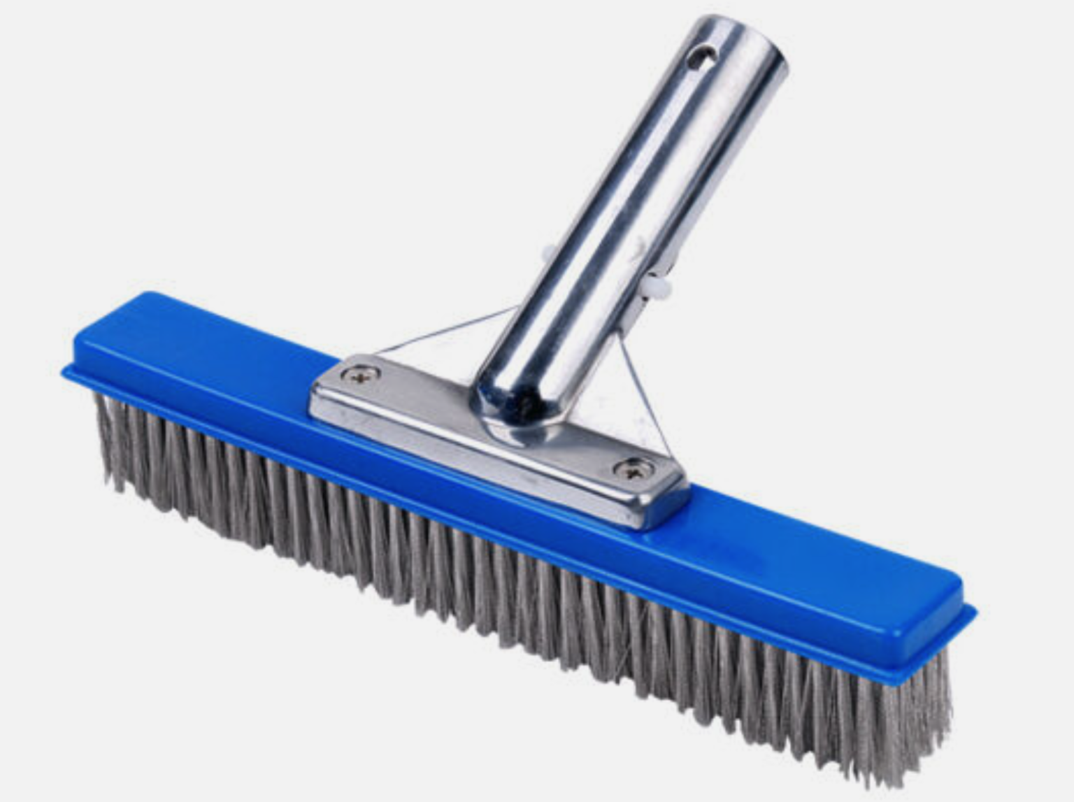 Stainless Steel Brush on Pool Plaster Revive Pool's Beauty